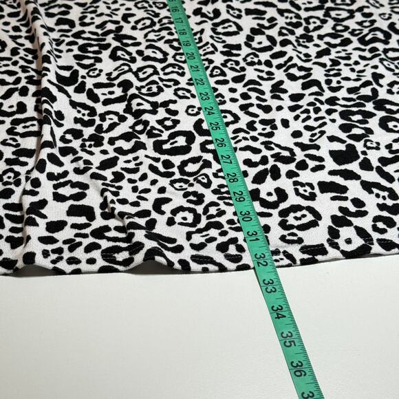 Animal Print Ashley Stewart Knit Top Tunic Side Slit Sz 22/24 Career Mob Wife - Picture 7 of 9